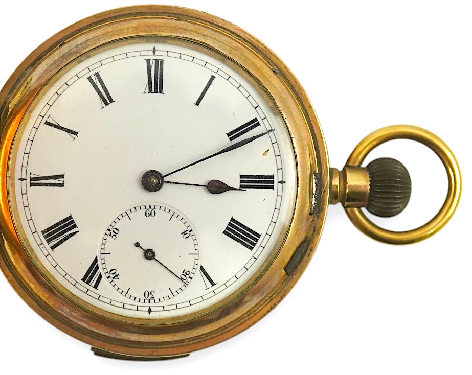 An Astra gold plated quarter repeating hunter pocket watch